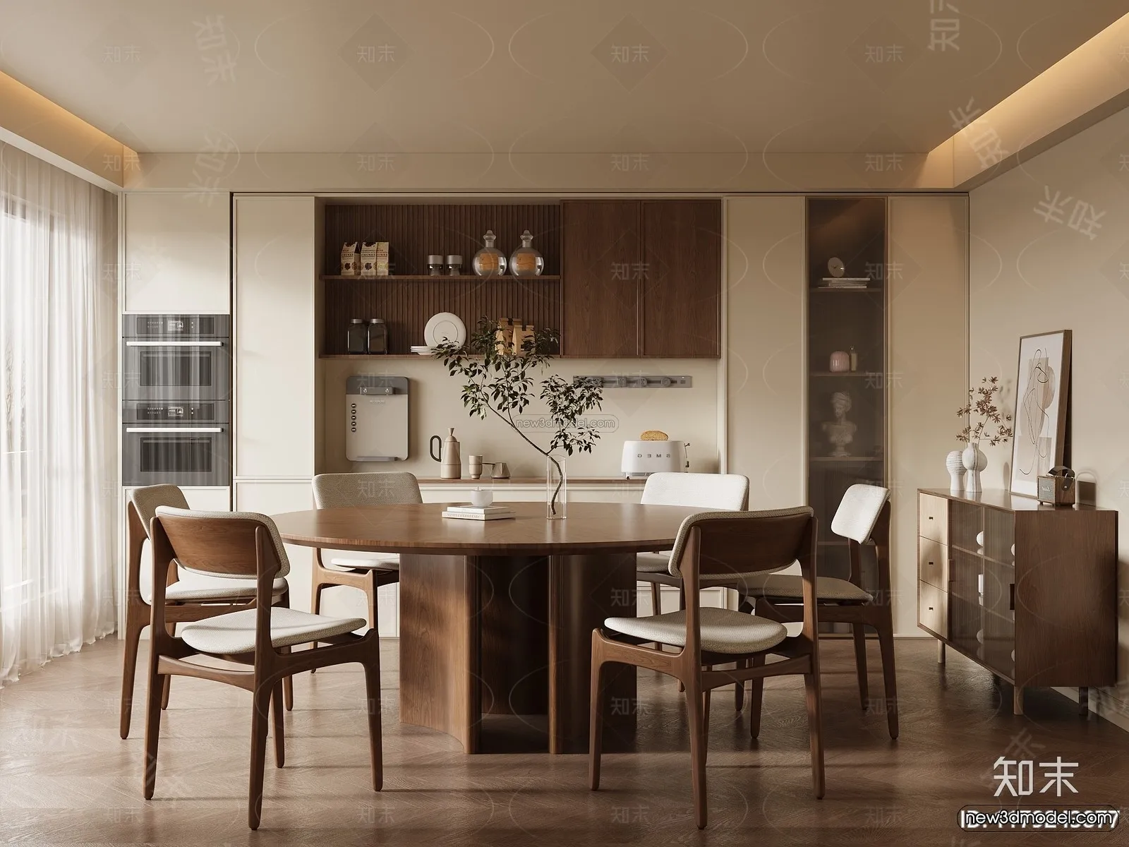 Modern Style Interior 3D Blocks and 3D Models – Dining Room 3D Scene – 602 – CORONA Modern Style Interior 3D Blocks and 3D Models – Dining Room 3D Scene – 602 – CORONA