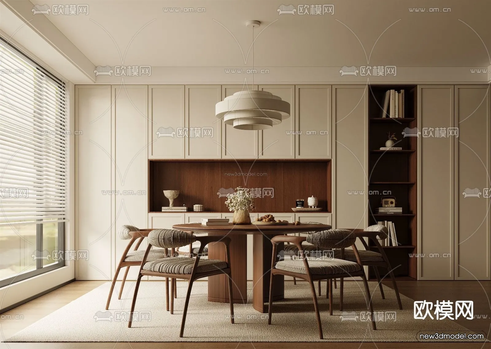 Modern Style Interior 3D Blocks and 3D Models – Dining Room 3D Scene – 603 – CORONA Modern Style Interior 3D Blocks and 3D Models – Dining Room 3D Scene – 603 – CORONA