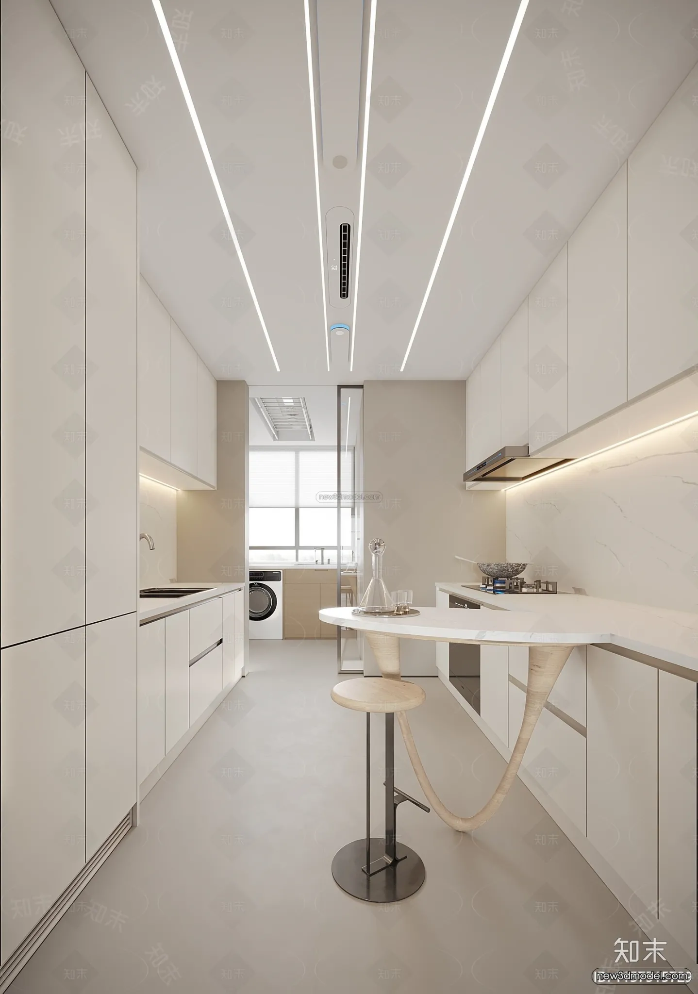 Modern Style Interior 3D Blocks and 3D Models – Living Room 3D Scene – 021 – CORONA