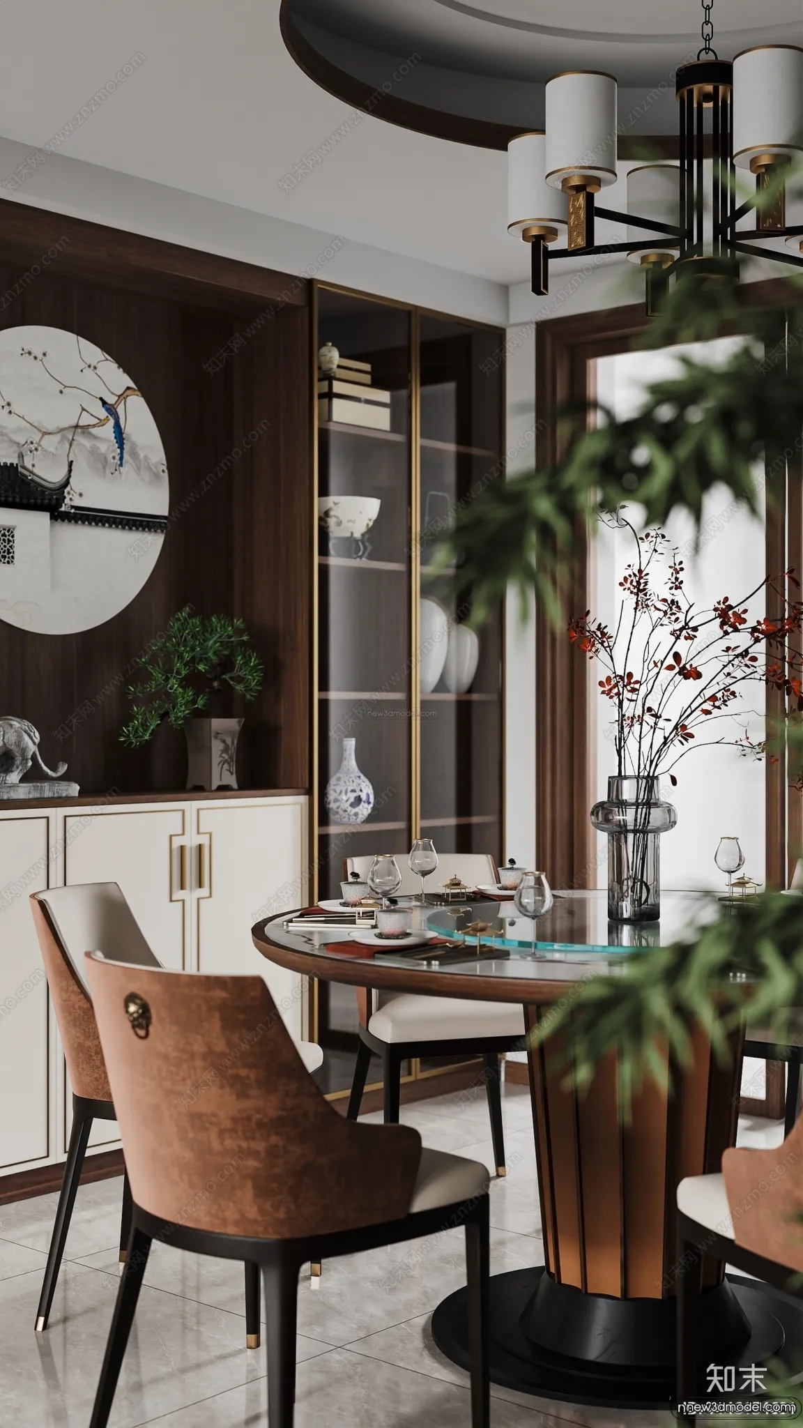 Modern Style Interior 3D Blocks and 3D Models – Living Room 3D Scene – 090 – CORONA