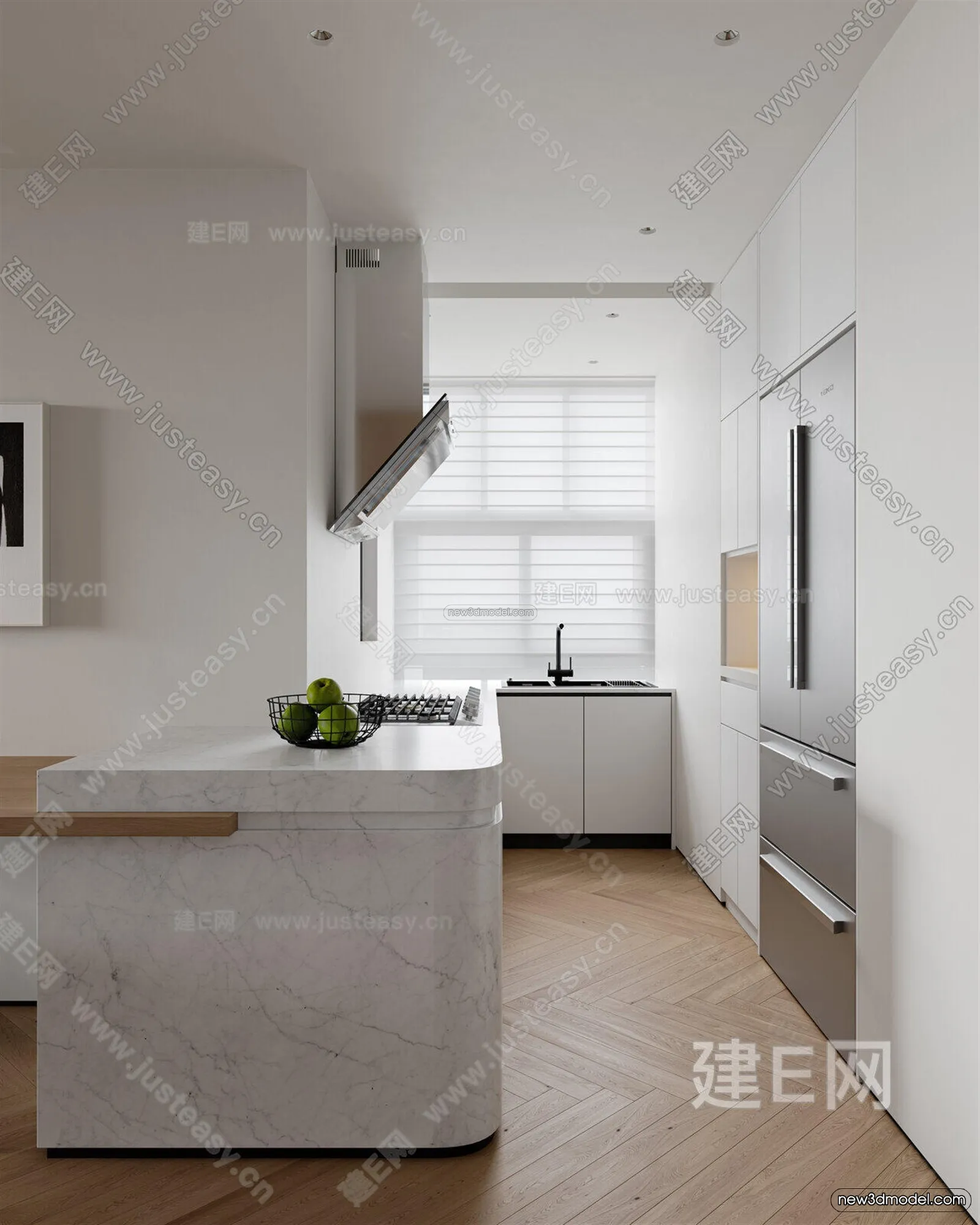 Modern Style Interior 3D Blocks and 3D Models – Living Room 3D Scene – 109 – CORONA