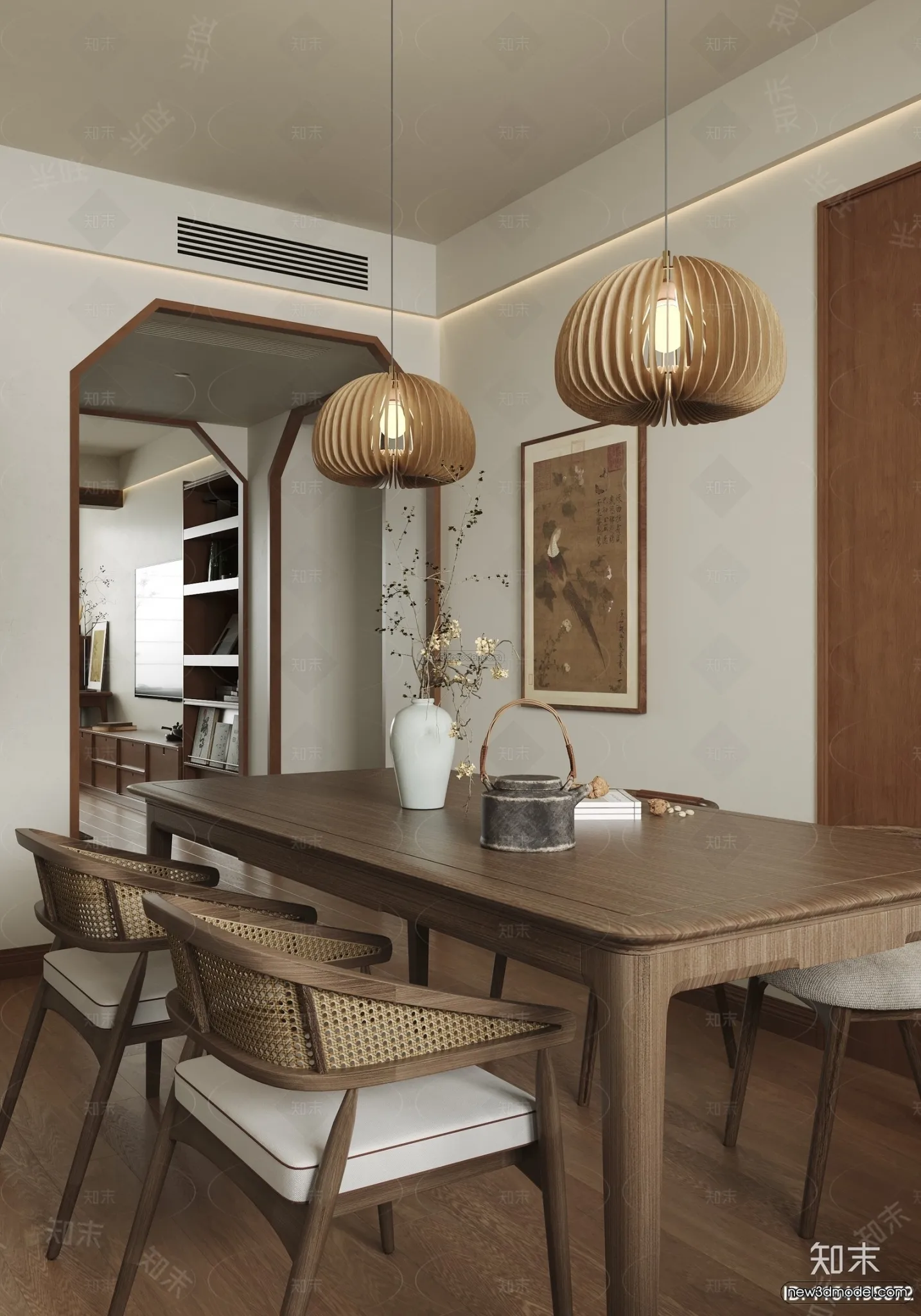 Modern Style Interior 3D Blocks and 3D Models – Living Room 3D Scene – 127 – CORONA