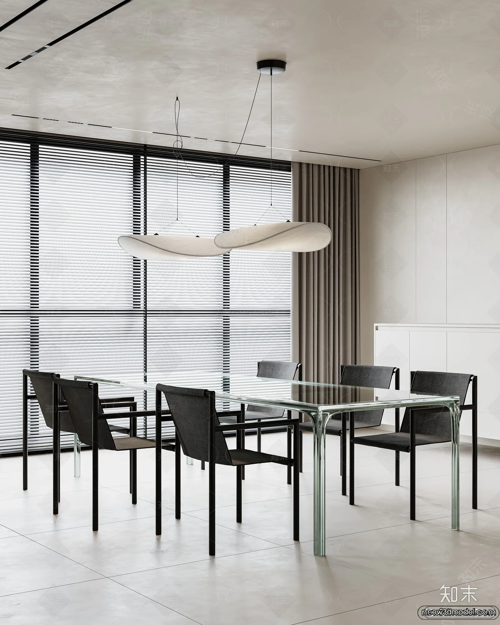 Modern Style Interior 3D Blocks and 3D Models – Living Room 3D Scene – 207 – CORONA