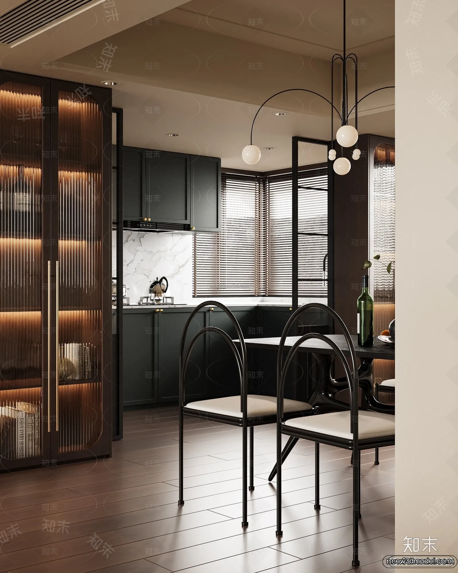 Modern Style Interior 3D Blocks and 3D Models – Living Room 3D Scene – 274 – CORONA