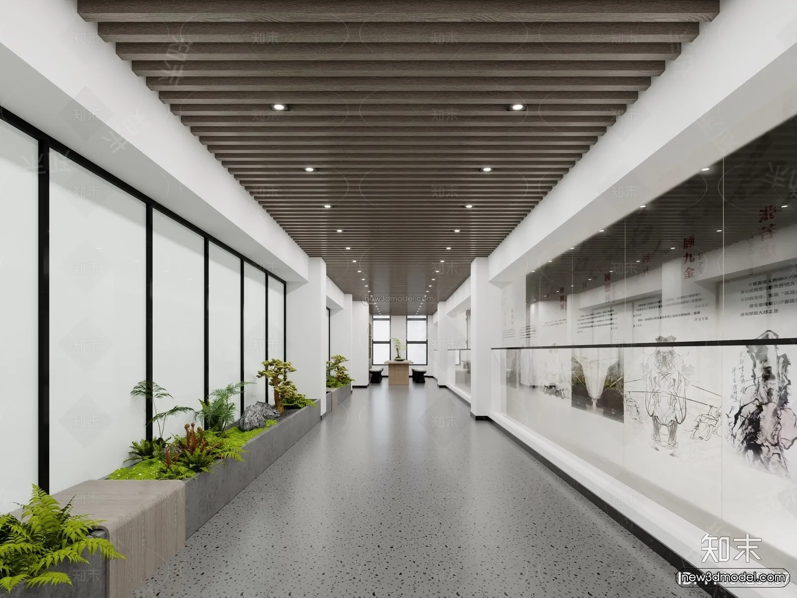 Modern Style Interior 3D Blocks and 3D Models – Lobby 3D Scene – 902 – CORONA