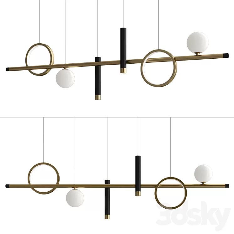 Modern Style Island Light 3D Model Free Download