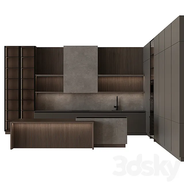 Modern style kitchen 53 3D Model
