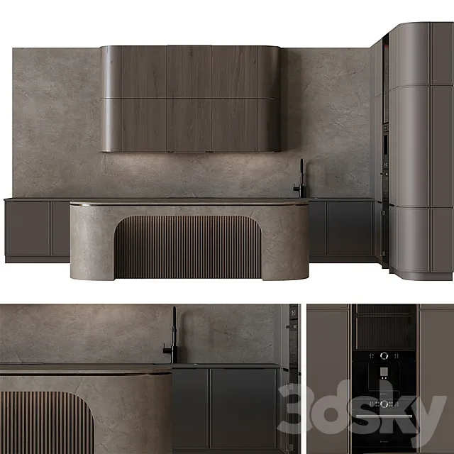 Modern style kitchen 62 3D Model