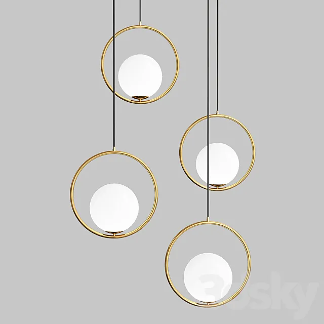 Modern style pendant light 3DModel