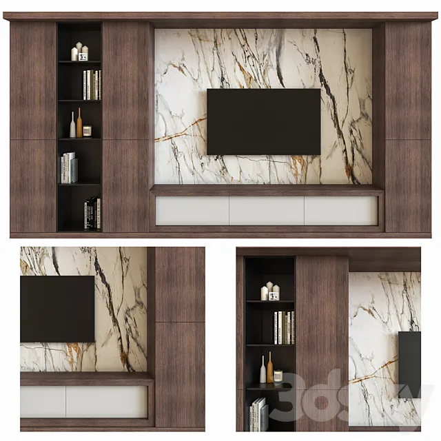 Modern Tv Wall 1 3DModel