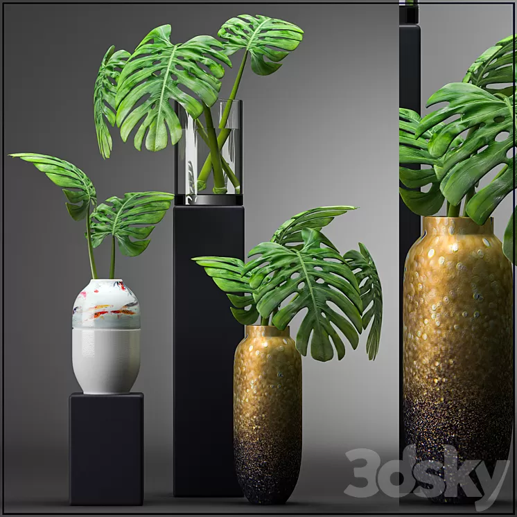 MODERN VASES 2 3D Model MODERN VASES 2 3D Model
