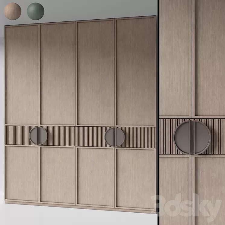 Modern wardrobe 14 3D Model Free Download