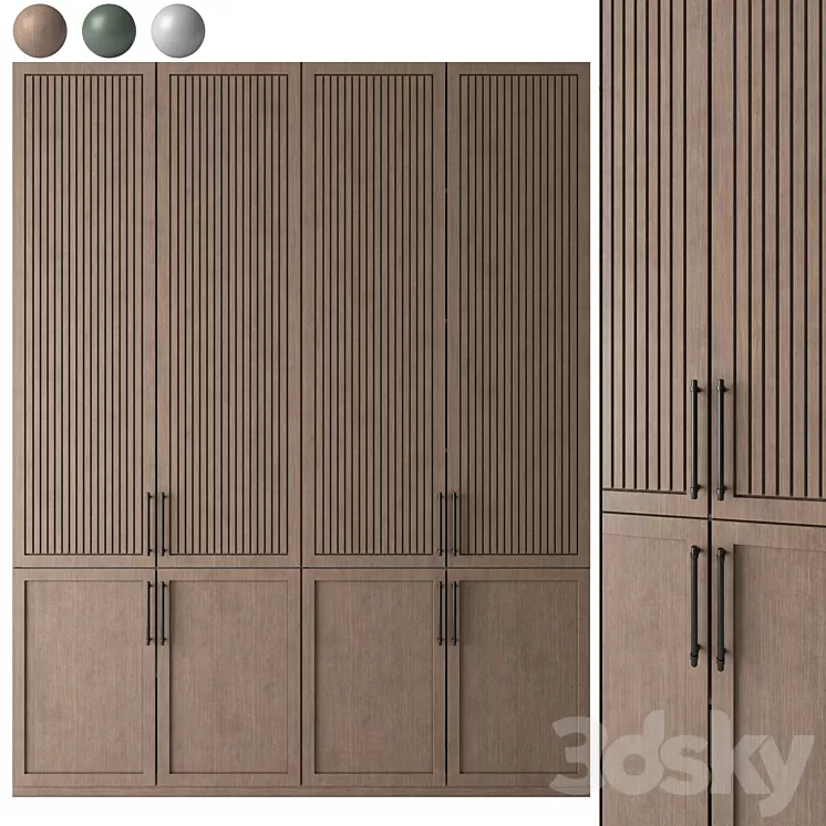 Modern wardrobe 27 3D Model Free Download