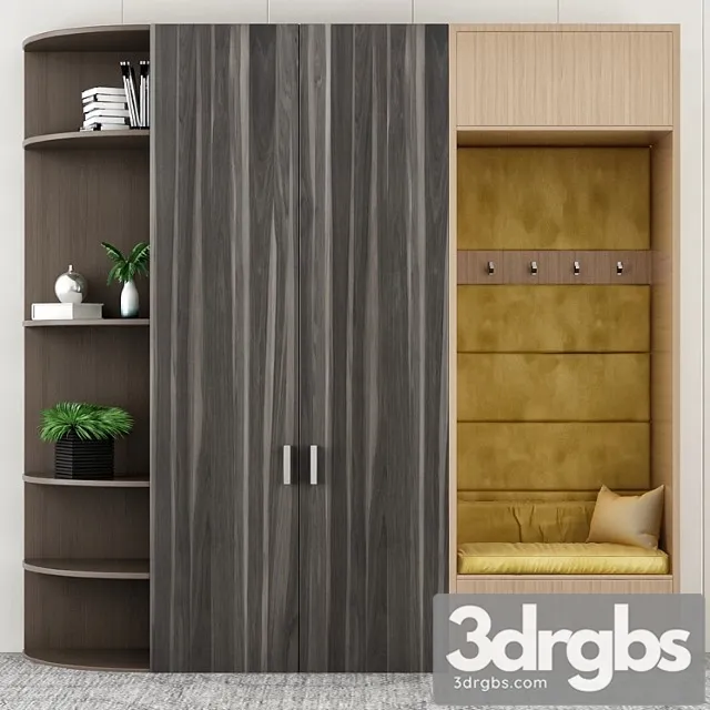 Modern wardrobe 3D Model Download