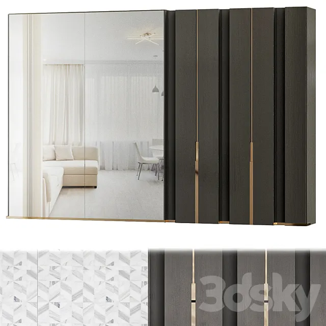 Modern wardrobe design 3DModel