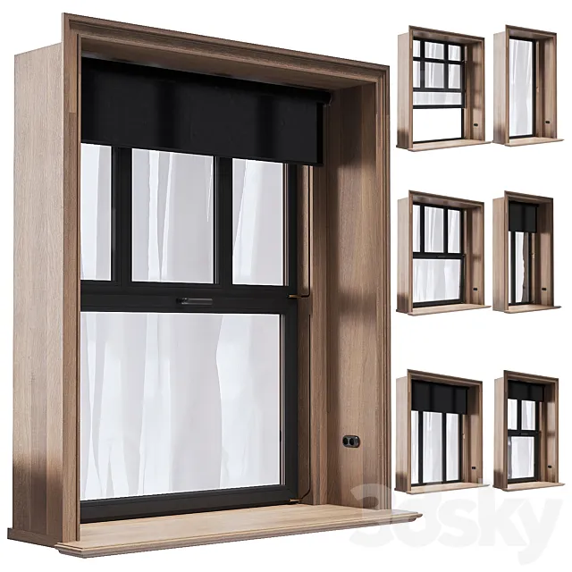 modern windows 3D Model