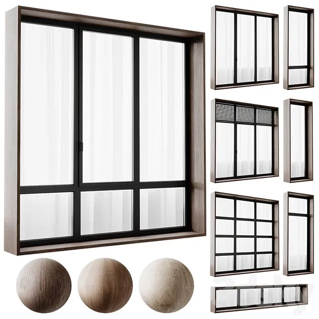 modern windows 3D Model