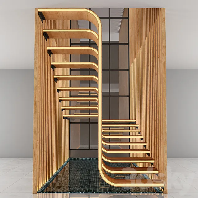 Modern_Stair 3D Model