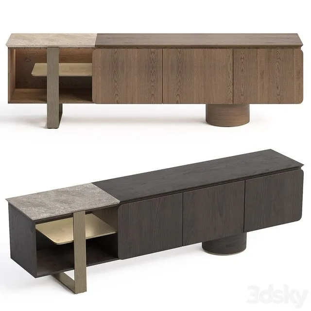 Modis Antik sideboard 3D Model Modis Antik sideboard 3D Model