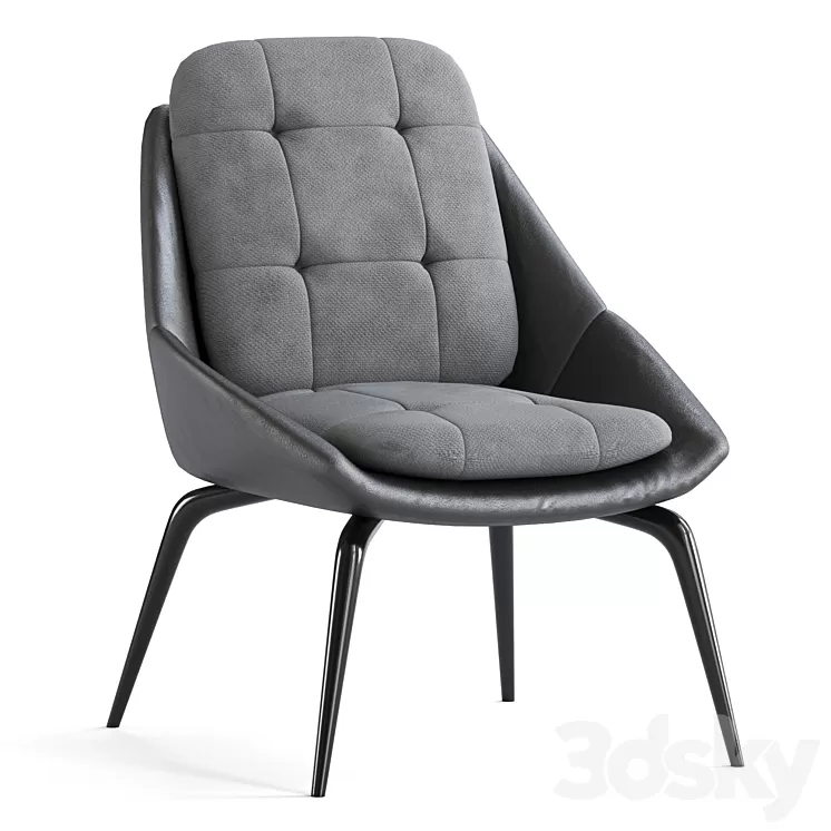 Modloft Columbus Lounge Chair 3D Model Modloft Columbus Lounge Chair 3D Model
