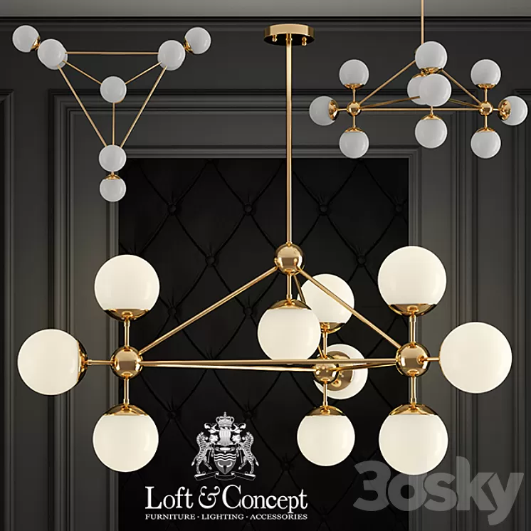Modo Chandelier Gold Chandelier 10 3D Model Modo Chandelier Gold Chandelier 10 3D Model