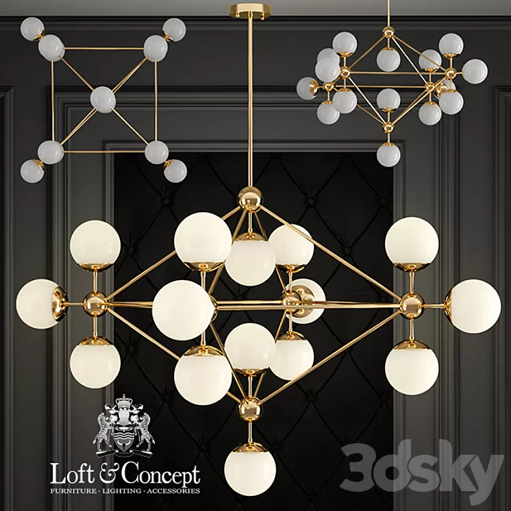 Modo Chandelier Gold Chandelier 15 3D Model Modo Chandelier Gold Chandelier 15 3D Model