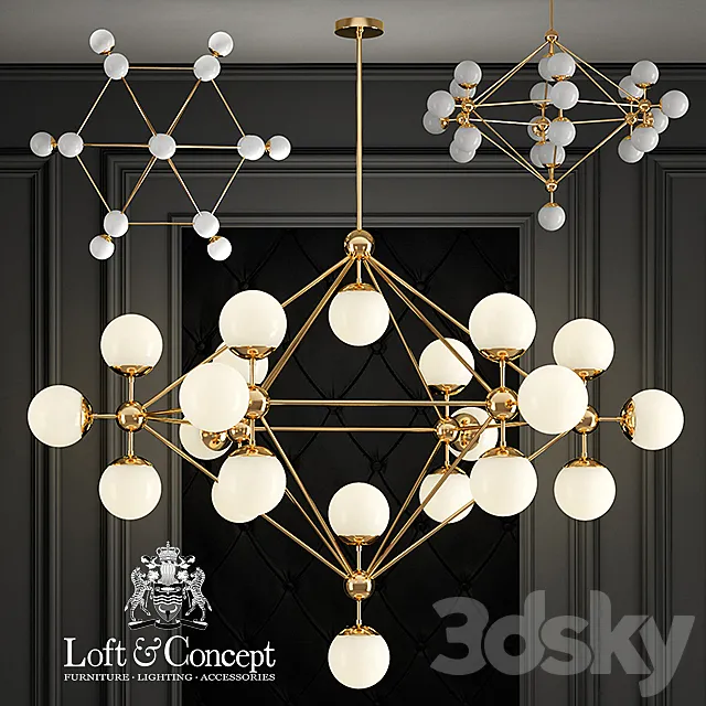 Modo Chandelier Gold Chandelier 21 3D Model Modo Chandelier Gold Chandelier 21 3D Model