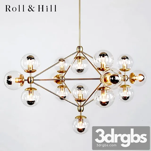 Modo chandelier – roll & hill 3D Model Download
