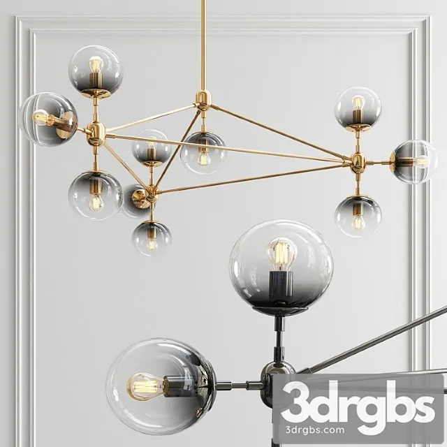 Modo smoky glass chandelier Modo smoky glass chandelier