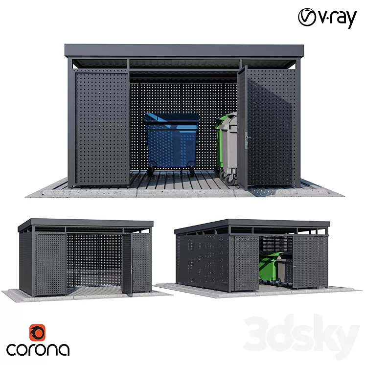 Modular boxes SET2 3D Model