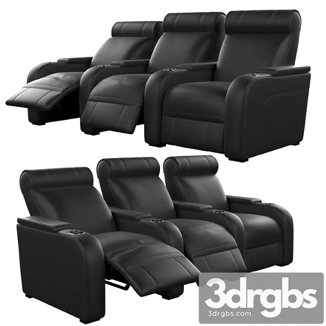 Modular cinema seat 3 positions 2 3D Model Download Modular cinema seat 3 positions 2 3D Model Download