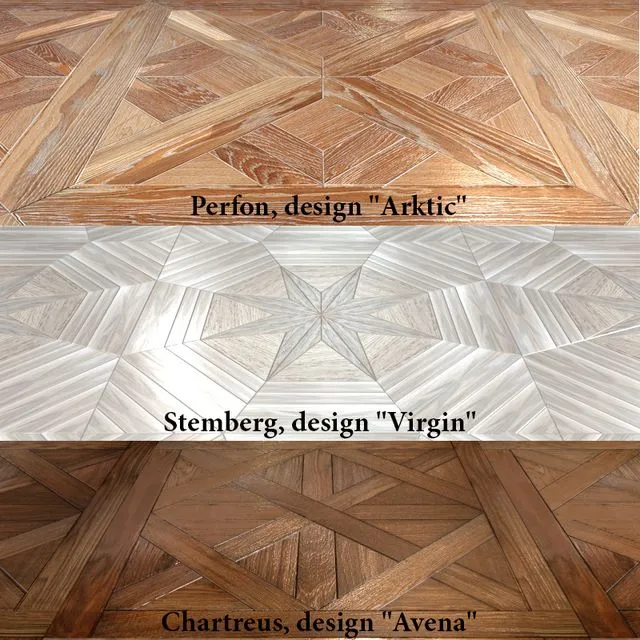 Modular flooring 2 (3 types) 3D Model Modular flooring 2 (3 types) 3D Model