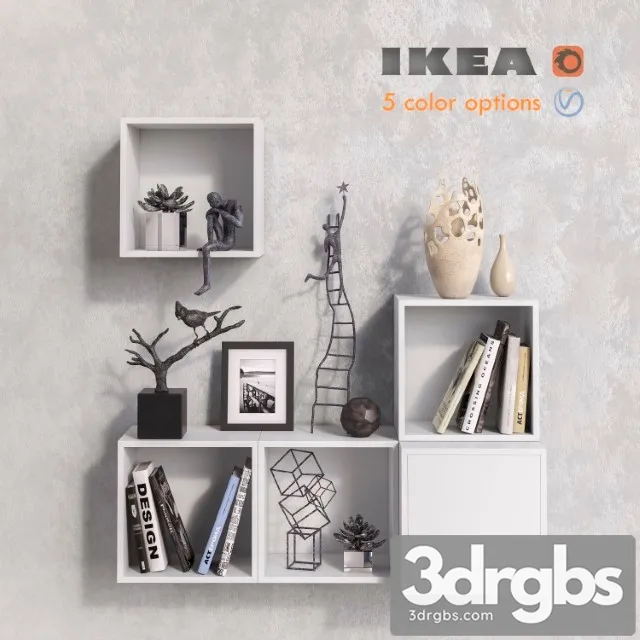 Modular furniture Ikea Accessories and Decor Set 3D Model Download Modular furniture Ikea Accessories and Decor Set 3D Model Download