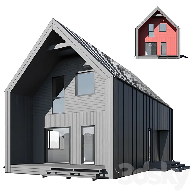Modular house 02 3D Model