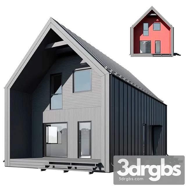 Modular House 02 3D Model Download Modular House 02 3D Model Download