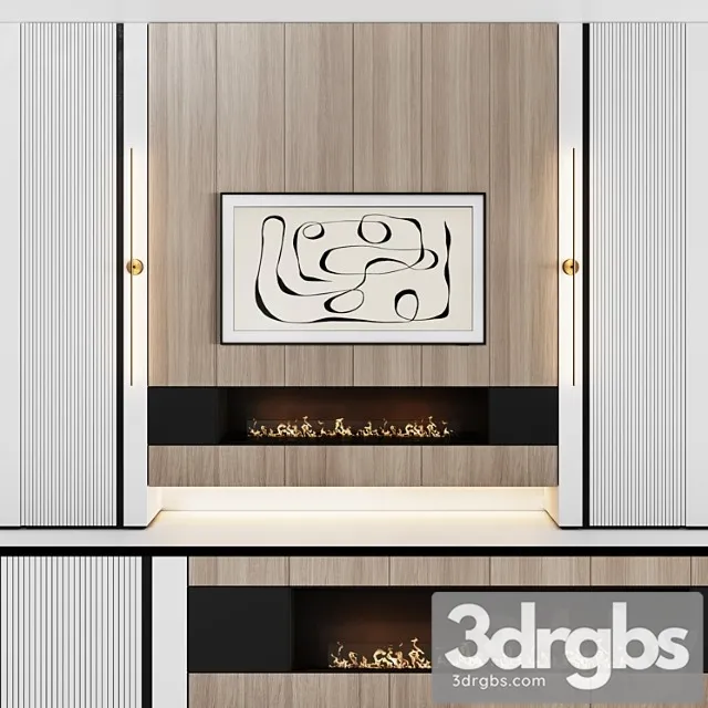 modular in modern style with decor 03 3D Model Download