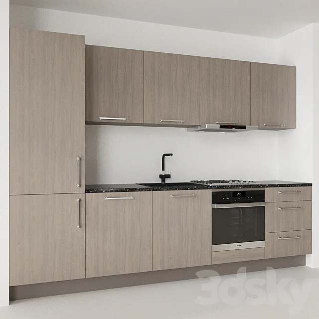 modular kitchen 3D Model