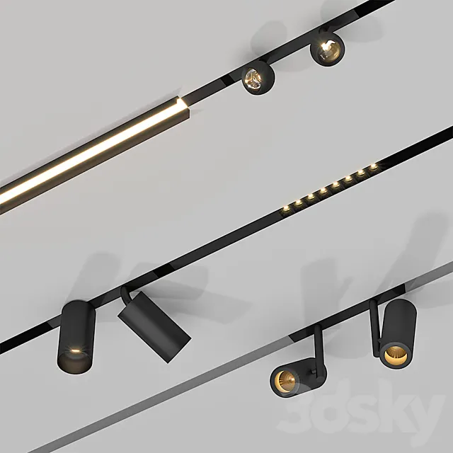 Modular light spot system 3DModel