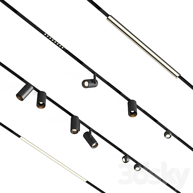 Modular Lighting Instruments Pista 3D Model