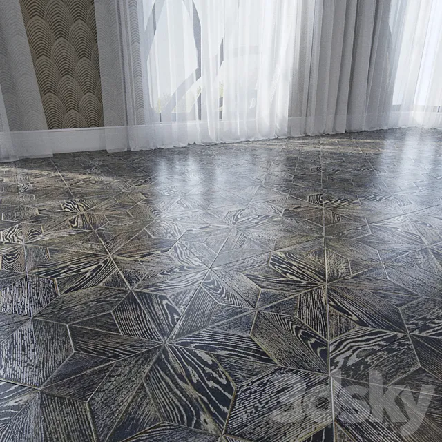 Modular massive parquet Romanovsky 3D Model Modular massive parquet Romanovsky 3D Model