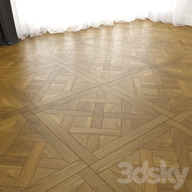 Modular Parquet Britani 3D Model