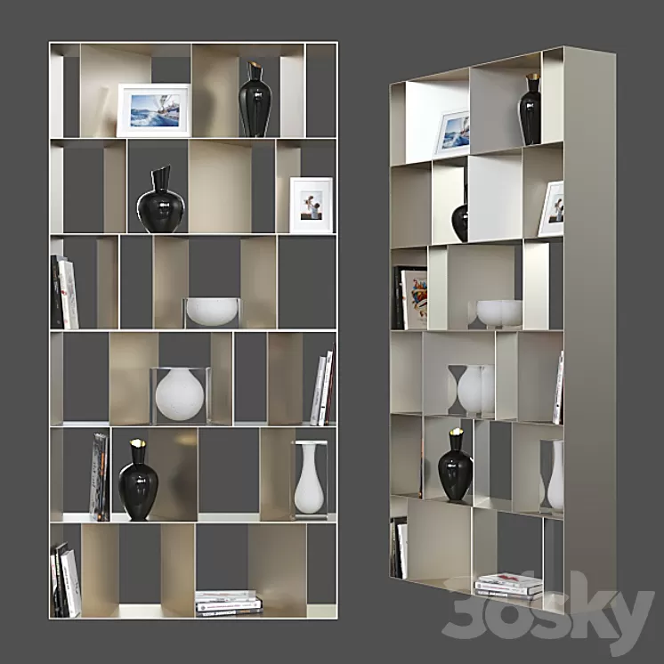Modular shelving Cattelan italia Nautilus. 3D Model Modular shelving Cattelan italia Nautilus. 3D Model