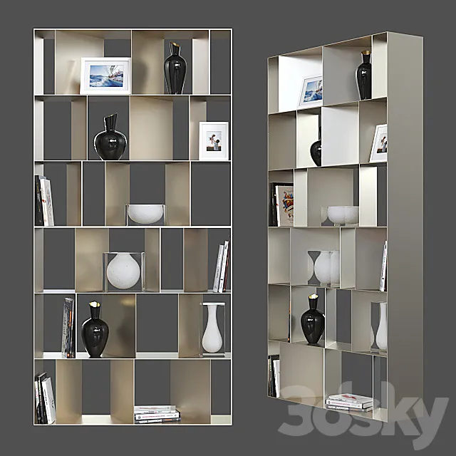 Modular shelving Cattelan italia Nautilus. 3DModel
