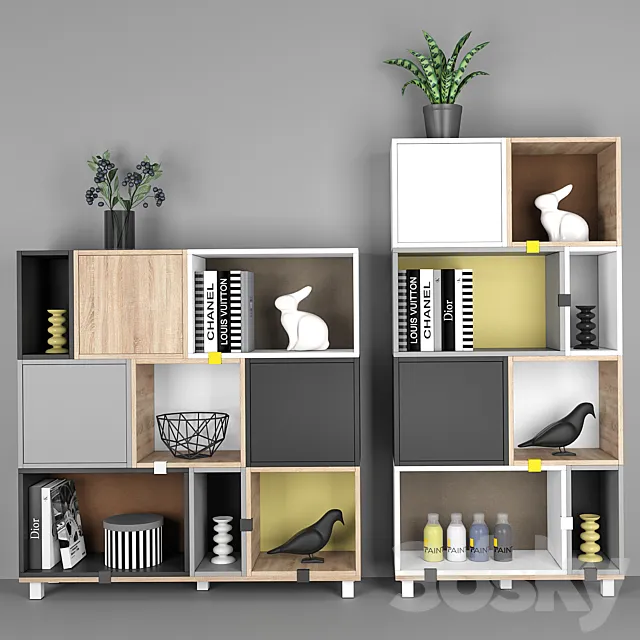 Modular shelving Signal Rubik 3D Model