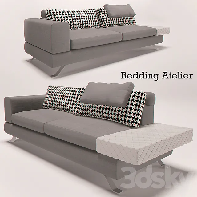 Modular sofa Bedding Atelier DayDream 3D Model