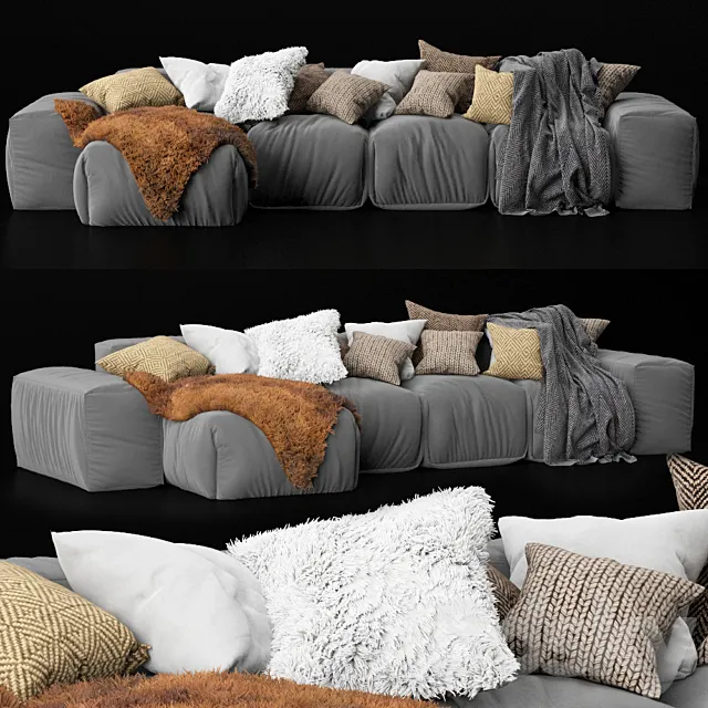 Modular sofa BI Bonaldo 5 3D Model