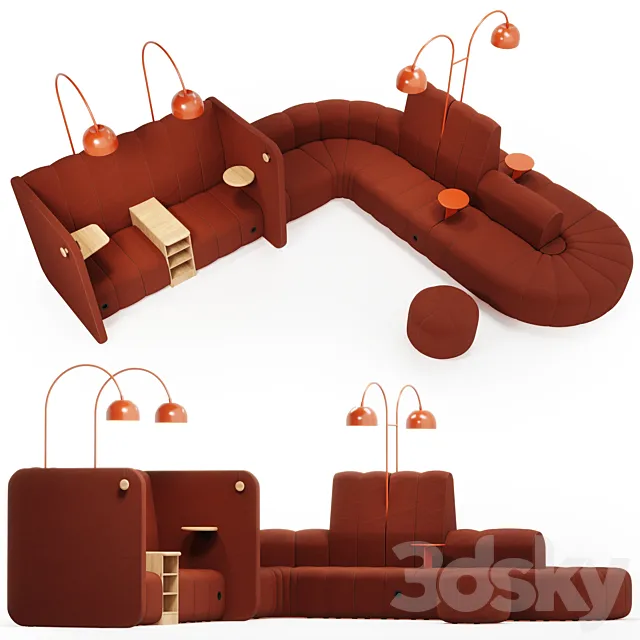 Modular sofa BOB JOB 3D Model