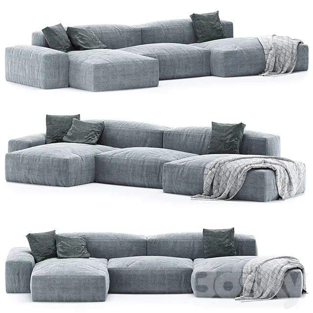 Modular sofa Boca Navi 3DModel Modular sofa Boca Navi 3DModel