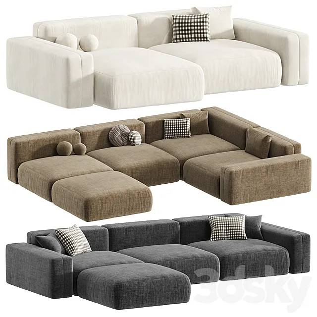 Modular sofa BON ONE 33 3D Model Modular sofa BON ONE 33 3D Model