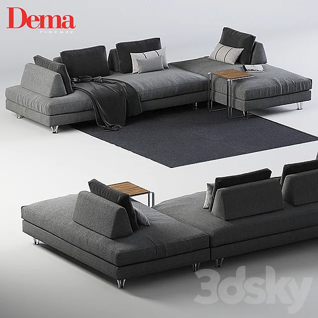 Modular sofa Dema Fly 3D Model Modular sofa Dema Fly 3D Model